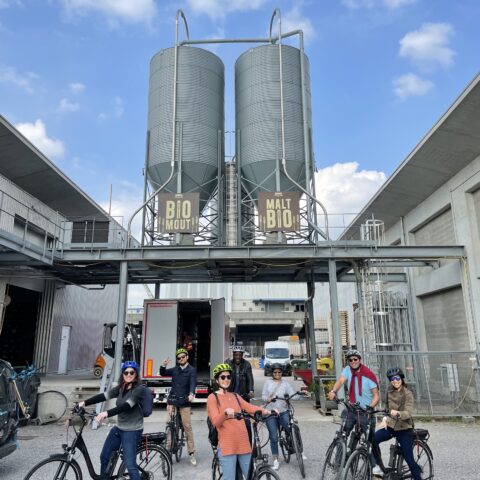 Bicycle brewery tour