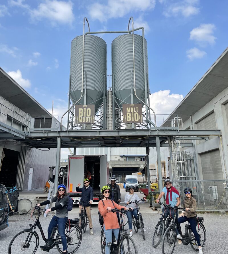 Bicycle brewery tour
